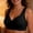Black, variant on Push Up Womens Everyday Wireless Bras Red Front Closure Supportive Bra,46
