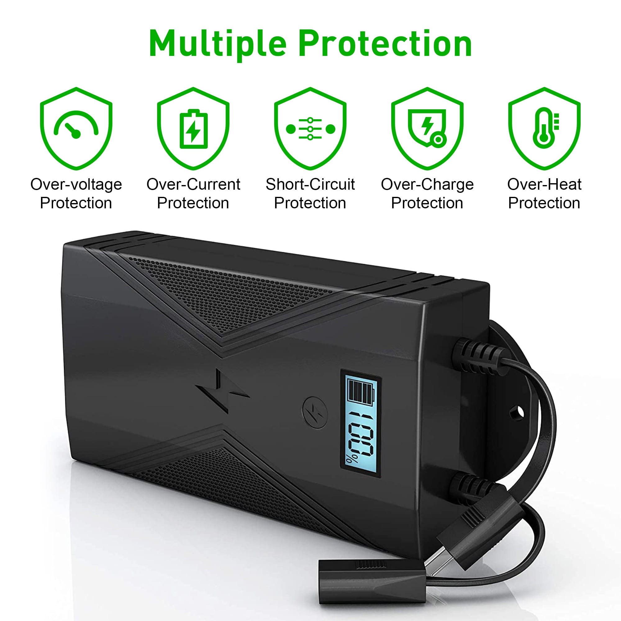 Battery Pack for Reclining Furniture with Charger, 2500mAh Recliner Battery Pack Rechargeable for Power Recliner, Lift Chair and Couch, Fit Okin-Limoss-Berkline with LED Display