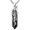 E01-Skull Obsidian, variant on Memento Mori Skull Necklace for Men Women in 925 Sterling Silver
