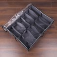 thumbnail image 3 of Organizador de Almacenamiento de Zapatos Debajo de Cama, Caja Contenedora de Zapatos de Tela Plegable con Cubierta Transparente, Bolsa de Almacenamiento Transparente para Ventana, 3 of 5
