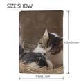 thumbnail image 3 of Pofeuu Cat Family Print Travel Document Organizer Passport Holder Men Women for Family (6.5 in x 4.5 in),Wallet Holder Credit Card Clutch Bag Case, 3 of 5