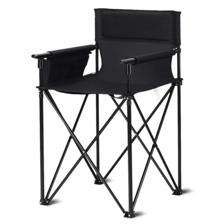 Barara King Camping Chair Folding Beach Chair Portable 38 Inch Oversized High Camping Fishing Folding Chair