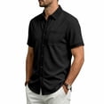 thumbnail image 4 of Guluxicc Men's Golf Shirts with Pockets Button Down Collared Short Sleeve Tops for Everyday Wear Business Casual Outfits, 4 of 9