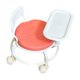 thumbnail image 2 of Silla de comedor para bebé con ruedas giratorias y bandeja extraíble. Silla infantil. Rosa, 2 of 9