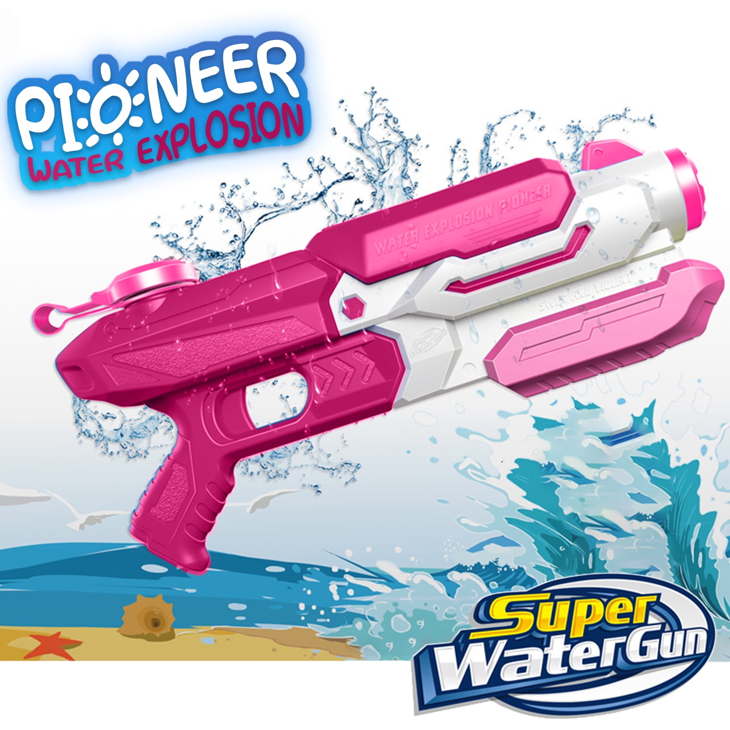 Details about   4 x Small Water Pistol Blaster Pool ToyKids Outdoor Gun Toys Water Pump 