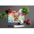 thumbnail image 3 of Yorkshire Terrier Hippie Dawg Glass Cutting Board Large 12 in x 15 in, 3 of 5