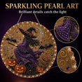thumbnail image 4 of Halloween Pearl Art Kits for Adults Pearl Diamond Art Diy Kits Halloween Decorations DIY Pearl Painting Kit for Adults & Beginners(Witch), 4 of 8