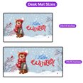 thumbnail image 5 of Hello Winter Abyssinian Smiling in Red Scarf Hat Welcome Christmas Desk Mat Full Keyboard Mouse Pad Cat Lover Kitten Owner Gifts Large Mousepad - 00017, 5 of 5
