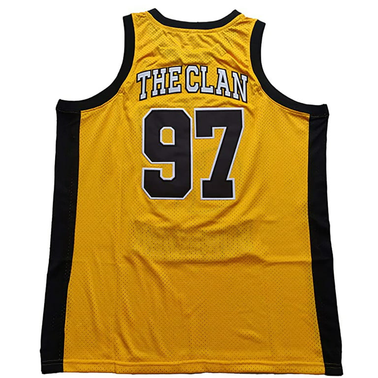 The Jersey Nation black-yellow Custom Basketball Jersey - 2XL