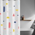 thumbnail image 4 of Coofit Shower Curtain Waterproof Patterned: 71"x86" Bathroom Curtain Bath Curtain Liner, 4 of 9