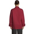 thumbnail image 2 of Vtex 0491-1904 5 Button with Piping Red Panama Chef Coat, Large, 2 of 5