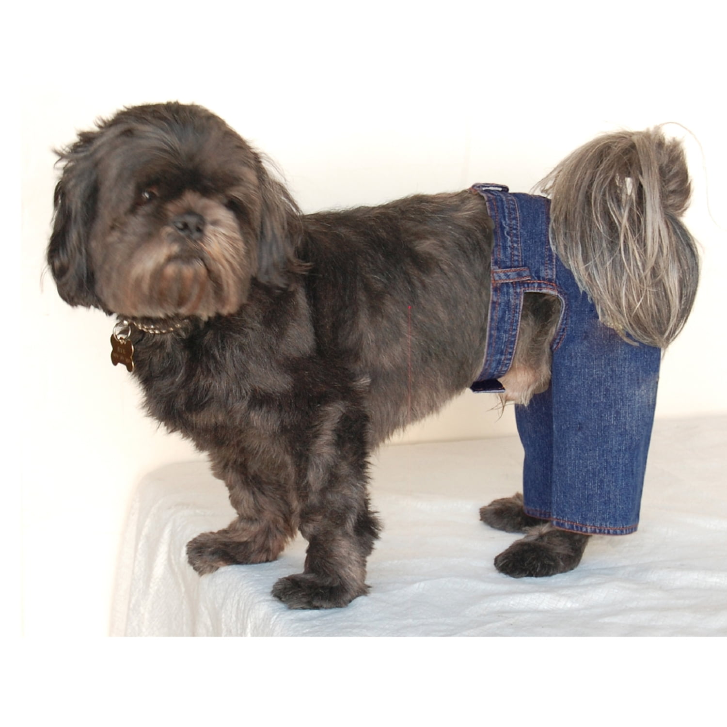 Pet Dog Puppy Cool Denim Pants Trousers Jeans Clothes Apparel Blue (Gift for Pet) - 0 ...