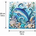 thumbnail image 3 of Ocean Theme Pearl Art DIY Kit, Dolphin DIY Pearl Painting Set, Sparkling Coastal Wall Decoration with Dolphin Diamond Pearl Art for Beach Enthusiasts, 3 of 6