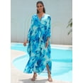 thumbnail image 2 of Women's Plus Size Kaftan Dress – Plus Size Maxi Dress Moo Moos Beach Cover Up,Bathing Suit Cover-Up Loungewear, 2 of 10