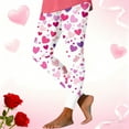 thumbnail image 6 of Simua Women's Valentine's Day Colorful Heart Print High Waist Tight Yoga Pants Leggings - Stretchy Casual Gym Spring Summer Fashion Wear, 6 of 9