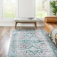 thumbnail image 4 of Traditional Tira Collection Area Rug 4'x6' - Aqua-Green, 4 of 5