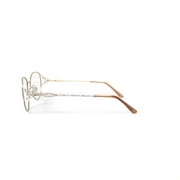 Sophia Loren Womens M48 Round Prescription Eyeglasses with Case, Beige