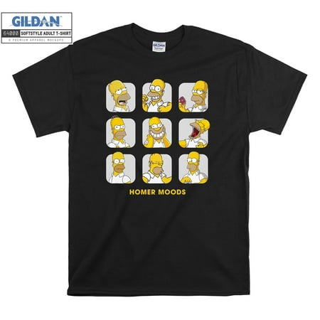 Homer Simpson Moods The Simpson T-shirt Hoody Kids Child Tote Bag Tshirt S-M-L-XL-XXL-3XL-4XL-5XL Gildan Oversized Men Women Unisex 6936