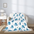 thumbnail image 2 of Fuzoiu Cartoon Poodle Dog Print Flannel Throw Blanket,Light Weight Warm Decorative,Throw Blanket Cover for Sofa, Couch, Bedroom,Travel-60"x50", 2 of 6
