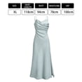 thumbnail image 2 of Vestido de verano 2023 con escote en V y tirantes finos para mujer, vestido de verano de color liso para mujer, vestido sexy sin mangas con escote en forma de corazón para fiesta de verano, 2 of 6