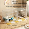 thumbnail image 4 of Aqwiopr 2 in 1 Pet Fence & Crate for Dogs & Cats, 1-Door, 23.6 in, Metal, Indoor, 4 of 6