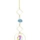 thumbnail image 3 of Colgante Colgante Crystal Windchime Adornos Metal Sun Moon Window Árbol de Navidad Artesanía al aire libre, 3 of 4