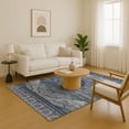 thumbnail image 7 of Addison Rugs Mayfield Premium Machine Washable Transitional Tribal Blue Rectangle Rug, 9' x 12', 7 of 7