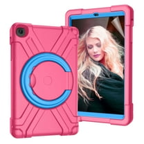 Galaxy Tab A 10.1 2019 Case, Dteck Heavy Duty Dual Layer Rugged Hybrid Shockproof Case With 360 Rotating Kickstand Handle Cover For Samsung Galaxy Tab A 10.1 inch 2019 Model SM-T510 T515, Rose/Blue