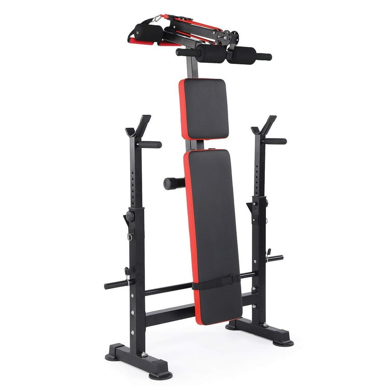 VIBESPARK 6-in-1 Adjustable Weight Bench Set with Squat VIBESPARK 6-in-1 Adjustable Weight Bench Set with Squat