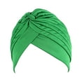 thumbnail image 2 of Women's Pleated Turban Hat Breathable Stretchy Anti-UV Sun-proof No Brim Beanie Hat Party Accessories, 2 of 8