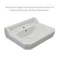 thumbnail image 7 of Whitehaus Whv024-L33-1H Victoriahaus 23-1/2" Rectangular Ceramic Lavatory Console Sink -, 7 of 7