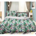 thumbnail image 2 of 3D Cartoon Animal Floral Pájaro Patrón Funda de edredón Set Ropa de Cama Set Funda Nórdica, 2 of 3