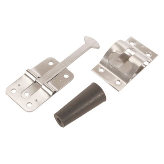 RV Designer E225 Fleetwood Style Stainless Steel Entry Door Holder - 3-3/4"