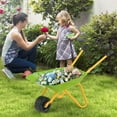thumbnail image 2 of Gymax Kids Wheelbarrow Carbon Steel Wheel Barrel w/ Non-Slip Handles Thickened PP Wheel, 2 of 10