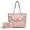Blush, variant on Chiari Vegan Leather Women Tote Bag with Wallet Bag by Mia K - Blush