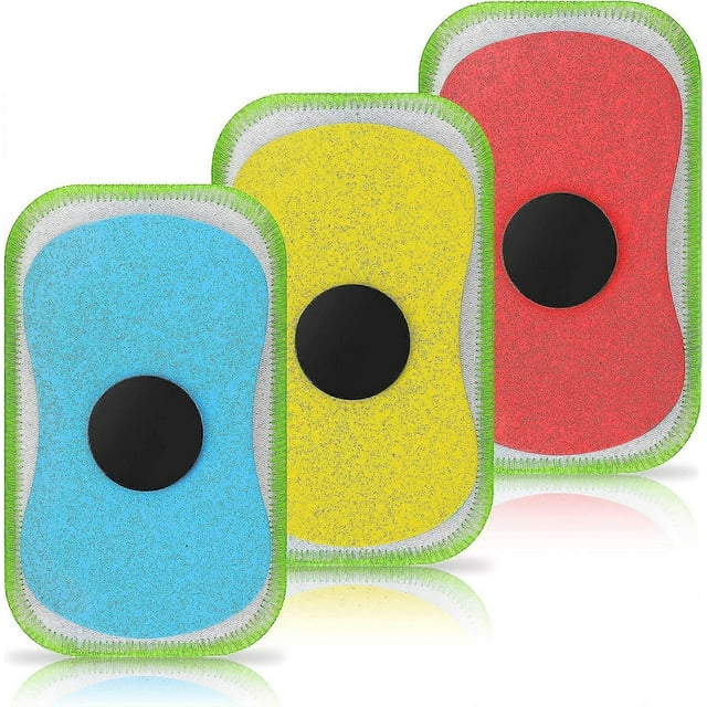 3 Pcs Washable Chalkboard Eraser, Magnetic Chalkboard Eraser, Whiteboard Eraser, Dry Eraser, Reusable Chalk Eraser for Chalk, Markers, Classroom, Home