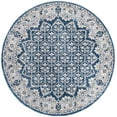 thumbnail image 2 of SAFAVIEH Brentwood Pompeii Geometric Area Rug, Navy/Light Gray, 3' x 3' Round, 2 of 8