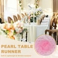 thumbnail image 6 of Uxcell 15ft White Pearl Table Runner, 180x60inch Pearl Tulle Fabric Soft Lace Mesh Fabric Net Tulle for Bridal Shower Wedding Arch Veil Table Decorations, Sky Blue, 6 of 7