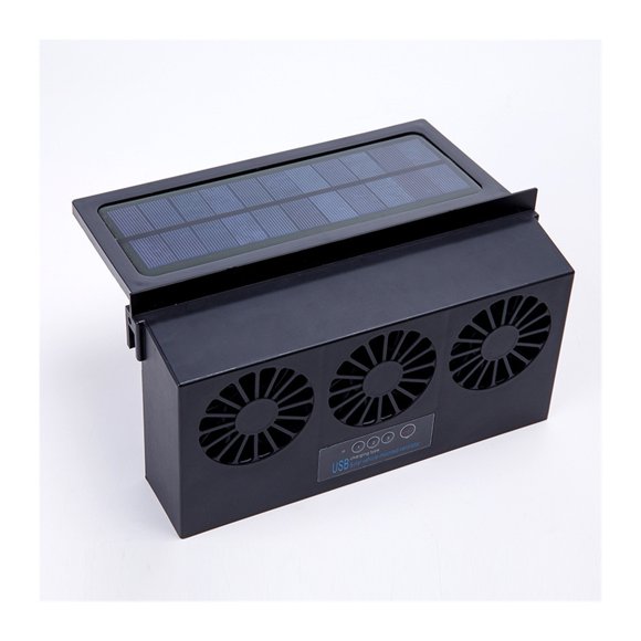 Air Cycle Fan Solar Fan Car Changing Fan Solar Exhaust Fan USB Rustle Hot Fan ,High-Speed Airflow