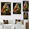 thumbnail image 4 of Designart "Frog Family Animal I" Animals Floater Framed Wall Art Living Room, 4 of 7