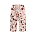 thumbnail image 4 of Uaswgudfs Women's Floral Printed Bermuda Shorts - Loose Fit Side Slit with Pockets Casual Summer Shorts, 4 of 5