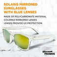 thumbnail image 3 of Solaris Mirrored Sunglasses Set of 10, Bulk Pack - UV Protection, Perfect for Parties, Beach, Pool, Outdoor Events - Yellow, 3 of 8