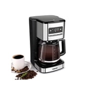Gevi 12-Cup Drip Coffeemaker with Strong Brew Selector, 24-Hour Programmable Timer, Stainless Steel Finish