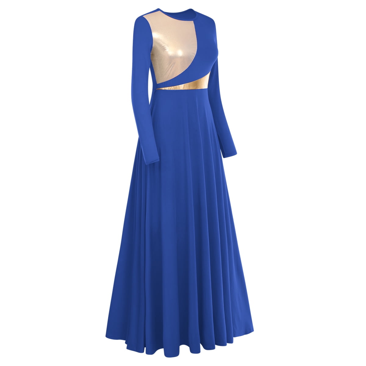 IBTOM CASTLE Women Metallic Bi Color Liturgical Praise Dance