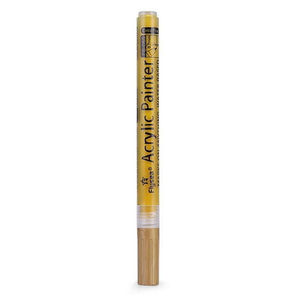 Bolígrafo de golf Tinta acrílica Bolígrafo que cambia de color colorido para regalo de golfistas (Oro)