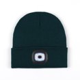 thumbnail image 1 of Gorro de punto con luces LED dobles para deportes al aire libre recargables, luz blanca delantera, luz roja trasera, luces dobles, lámpara LED, 1 of 1