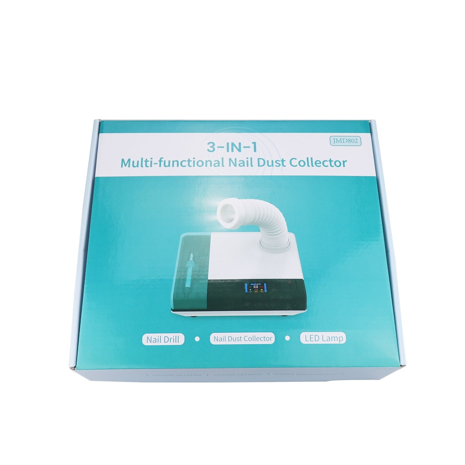 Nail Dust Vacuum, Lab Polishing Tools Dust Collector Vacuum Cleaner Drill Machine 3 LED Lighting For And Nail Art Beauty Equipment ,Powerful Suction