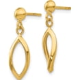 thumbnail image 2 of 10K Yellow Gold Post Dangle Earrings (Width 6) (Length 21) - Jbsp, 2 of 5