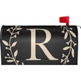 thumbnail image 1 of Classic Monogram Letter R Mailbox Cover Magnetic Standard Size Waterproof Letter Post Box Cover Wrap Oversize Decoration Welcome Home Garden Outdoor 25.5" Lx 21" W, 1 of 1