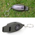 thumbnail image 7 of Huanledash Emergency Whistle Compass Magnifier Thermometer Crisp Sound Keychain Design 4 in 1 Multifunction Hiking Whistle Outdoor Supply, 7 of 7
